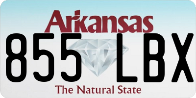 AR license plate 855LBX