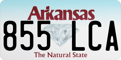 AR license plate 855LCA