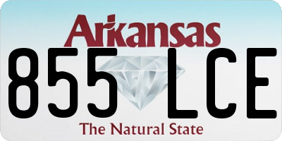 AR license plate 855LCE