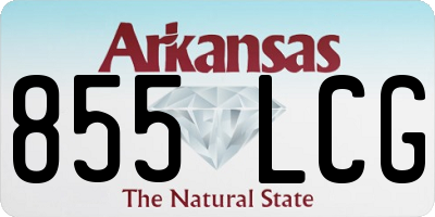 AR license plate 855LCG