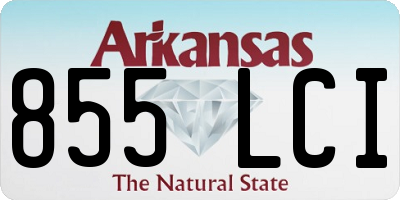 AR license plate 855LCI