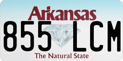 AR license plate 855LCM