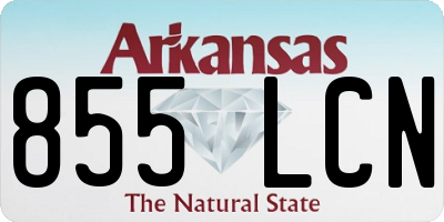 AR license plate 855LCN
