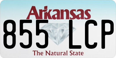 AR license plate 855LCP