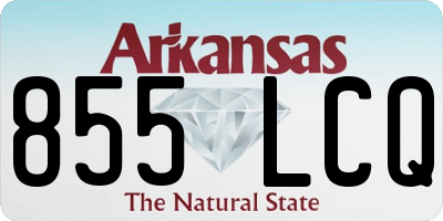 AR license plate 855LCQ