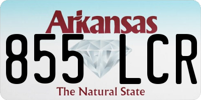 AR license plate 855LCR