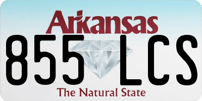 AR license plate 855LCS