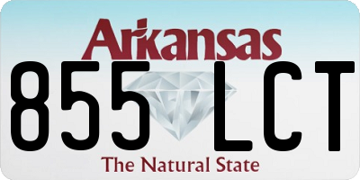 AR license plate 855LCT