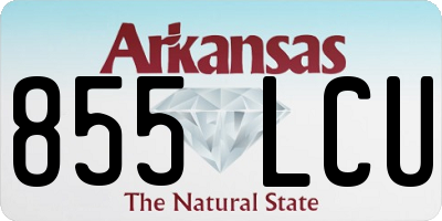 AR license plate 855LCU