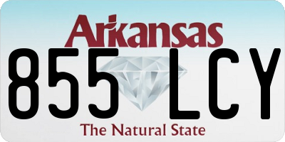 AR license plate 855LCY