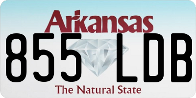 AR license plate 855LDB