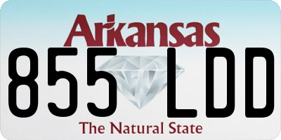 AR license plate 855LDD