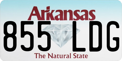 AR license plate 855LDG
