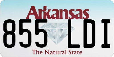 AR license plate 855LDI