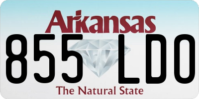 AR license plate 855LDO