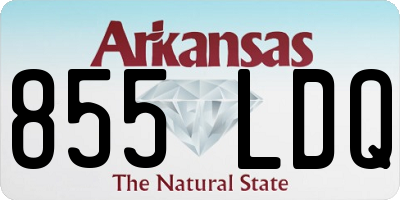 AR license plate 855LDQ