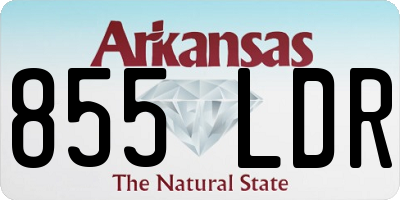 AR license plate 855LDR