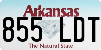 AR license plate 855LDT