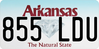 AR license plate 855LDU