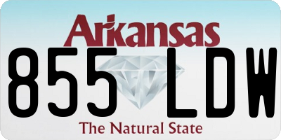 AR license plate 855LDW