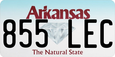 AR license plate 855LEC
