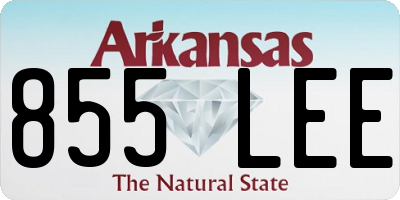 AR license plate 855LEE