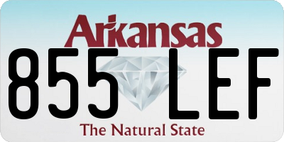 AR license plate 855LEF