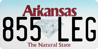 AR license plate 855LEG