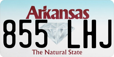 AR license plate 855LHJ