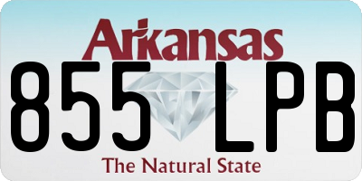 AR license plate 855LPB