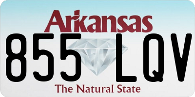 AR license plate 855LQV
