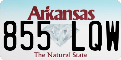 AR license plate 855LQW