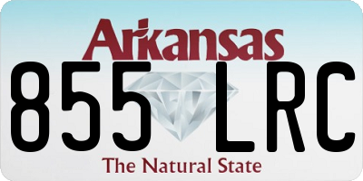 AR license plate 855LRC
