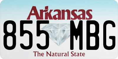 AR license plate 855MBG