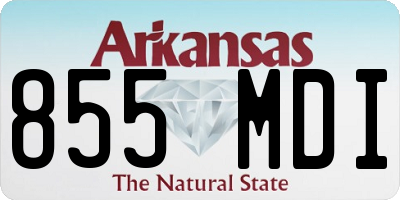 AR license plate 855MDI