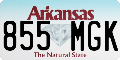 AR license plate 855MGK