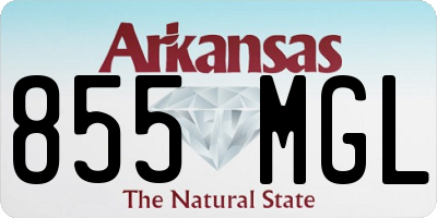 AR license plate 855MGL