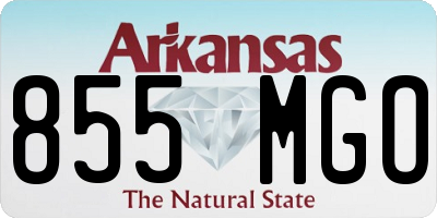 AR license plate 855MGO