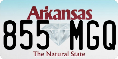AR license plate 855MGQ