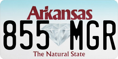 AR license plate 855MGR