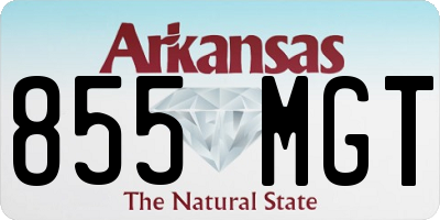 AR license plate 855MGT