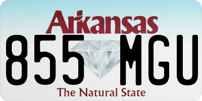 AR license plate 855MGU