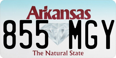 AR license plate 855MGY