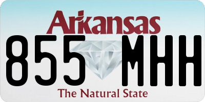 AR license plate 855MHH