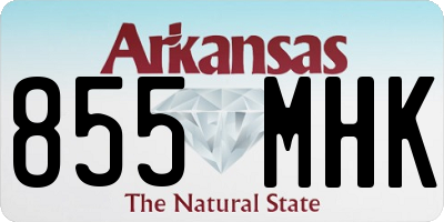AR license plate 855MHK