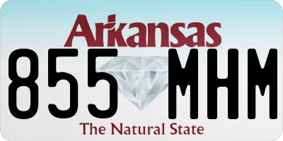 AR license plate 855MHM