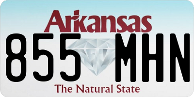 AR license plate 855MHN