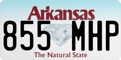 AR license plate 855MHP