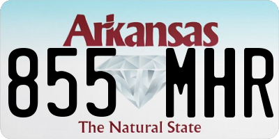 AR license plate 855MHR