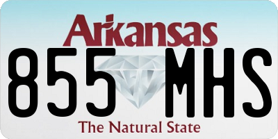 AR license plate 855MHS